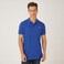 Anemoss Blue Sailboat Men's Polo Collar T-shirt, Short Sleeve Golf Tennis Tshirt, 100% Cotton, M Size, Blue