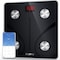 Renpho Smart Scale For Body Weight, Digital Bathroom Scale BMI Weighing Bluetooth Body Fat Scale, Body Composition Monitor Health Analyzer With Smartphone App, 400 Lbs, Black Elis 1