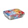 Fun Aluminium Containers With Lids Rectangular 250cc&times;10Pcs