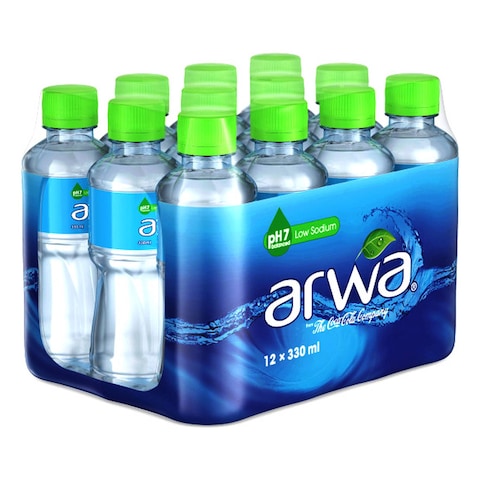 Arwa Still Water Bottled Drinking Water Pet 330ml Pack of 12