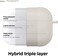 Elago Liquid Hybrid Hang designed for Airpods Pro 2nd Gen (2022) case cover with Carabiner - Stone