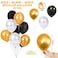 Party Propz Pack of 50 Black,Golden and White Latex Balloon for Balloons for Decoration