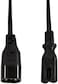 C8 To C7 Power Cable Extension, IEC C8 To IEC C7, Black, 2Meter For TV and more DKURVE&reg;