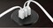 Grommet Hole USB 2.0 with 3 Ports HUB Connect Mobile Phones Tablet Suitable for Office Home Desk Hole 5cm (Black)