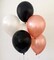 Buena Ventura&#39;s Themez Only Metallic Balloons - Rose Gold &amp; Black &amp; White - Pack of 51 pcs