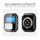 Case with Tempered Glass Screen Protector for Apple Watch Series 7 45mm.Slim Guard Bumper Full Coverage Hard PC Protective Cover HD Ultra-Thin Cover for iWatch 45mm