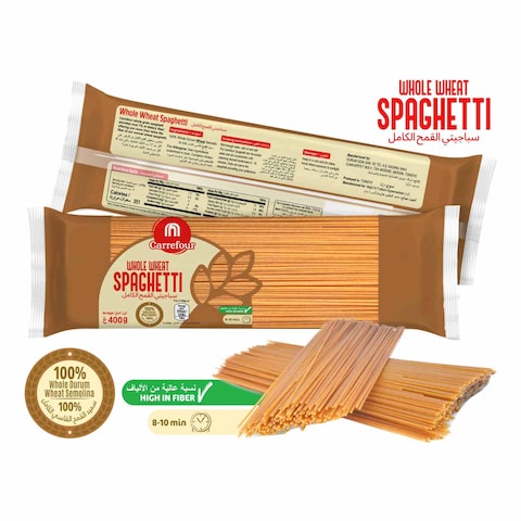 Carrefour Whole Wheat Spaghetti Pasta 400g