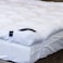 In House Two Layers Super Microfiber Mattress Topper 14cm With Rubber Corners Edges - White - 200x180cm