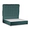 In House Al Shahba Velvet Bed Frame - Queen - 200x150 cm - Turquoise