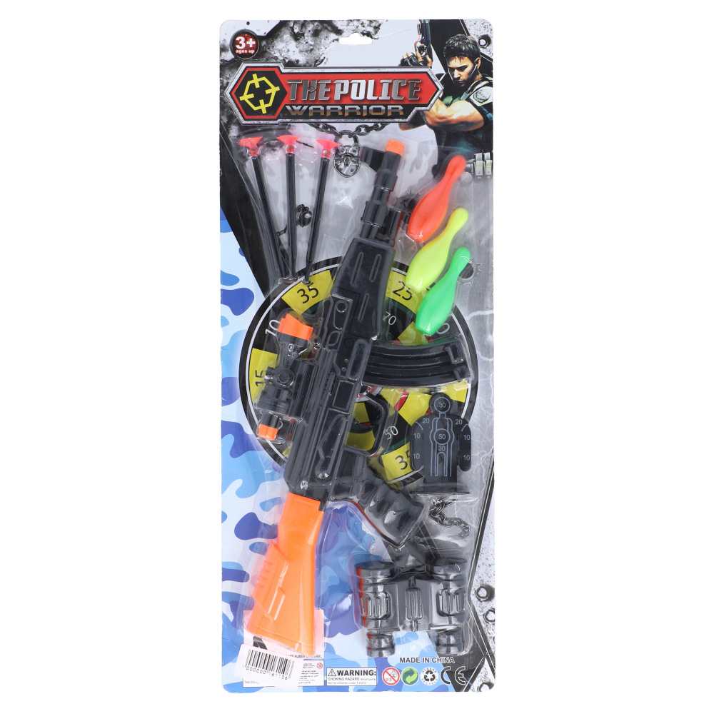 The Police Warrior Bubble Gun Toy