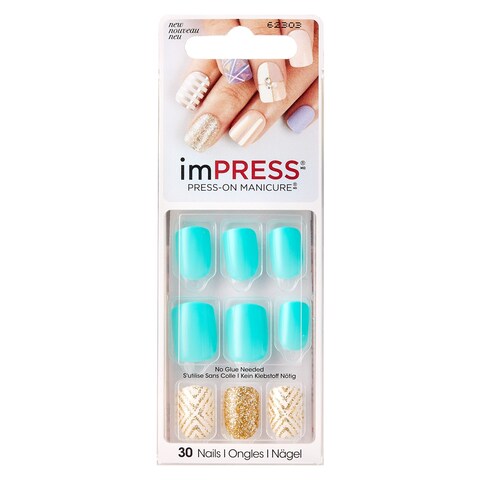 Buy imPRESS Press-On Manicure False Nails BIPA020C Multicolour in UAE