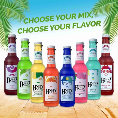 Freez Mix Carbonated Flavored Drink Kiwi And Lime 275ml