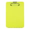 Saunders Hi-Vis Yellow SlimMate Plastic Storage Clipboard with Low Profile Clip - Portable Mobile Organizer for Home, Office, and Business Use (00573)