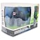 FITTO Electric Silver Back Gorilla Toy - Lifelike Remote- Controlled Gorilla for Children