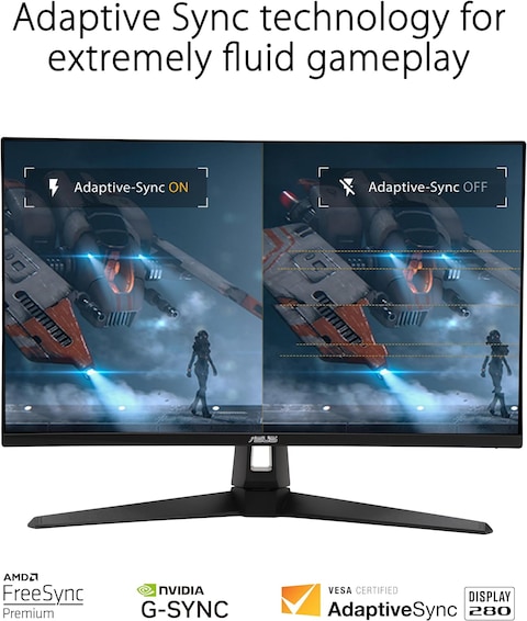 Asus TUF Gaming 27&quot; 1080P HDR Monitor (Vg279Qm1A) - Full HD (1920 X 1080), 280Hz, 1ms, Fast IPS, Extreme Low Motion Blur Sync, Freesync Premium, G-Sync Compatible, Speakers, Variable Overdrive, Black