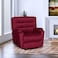 In House Velvet Classic Recliner Chair - Burgundy - AB03