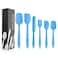 Silicone Spatula Set - 6 Piece Non-Stick Rubber Spatula Set with Stainless Steel Core - Heat-Resistant Spatula Kitchen Utensils Set for Cooking, Baking and Mixing - Black