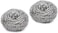 Royalford Royalbright Heavy Duty Scourer- RF10636 Steel Wool Scrubber For Dishes, Pots And Pans For Kitchen And Bathroom Use Non-Rusting Wire Scrubbers For Tough Stain Removal, Pack Of 2, Silver