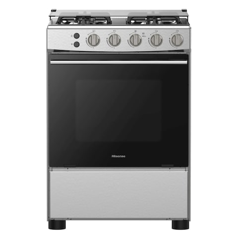 Hisense 4 Burners Gas Cooker HFG60121X Silver