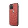 Ferrari - Apple iPhone 11 Pro Hard Case, Leather Heritage Quilted Compatible for iPhone 11 Pro and support Wireless Charging, Easy Access to All Ports, CG Mobile Officially Licensed- Red