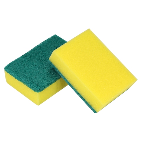 Decdeal - 20pcs Multi-purpose Double-faced Sponge Scouring Pads Dish Washing Scrub Sponge Stains Removing Cleaning Scrubber Brush for Kitchen Garage Bathroom