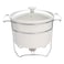 Ascot Ceramic Soup Warmer White And Silver 24cm