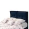 In House Le&oacute;n Velvet Bed Frame - Single - 200x120 cm - Dark Blue