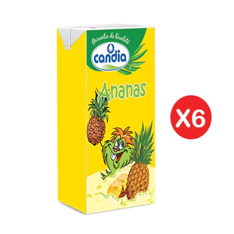 Candia Juice Nectar Pineapple 125ML X6