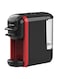 Sonashi 3-In-1 Multi Capsule Espresso Coffee Machine 600 Ml 1450 W Scm-4969, Black/Red