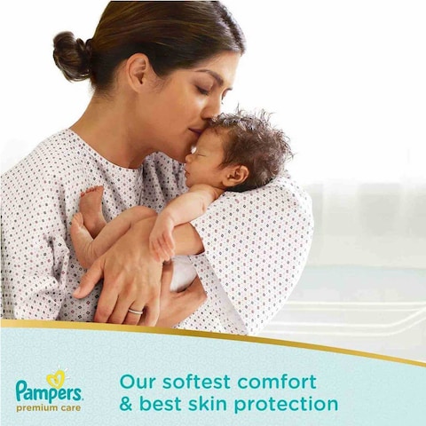 Pampers Premium Care Diapers 2 Mini, 3-8 Kg - 94 Diapers