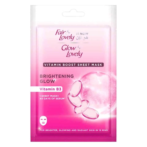 Glow And Lovely Brightening Glow Vitamin B3 Sheet Mask 20g