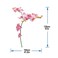 StickieArt - Orchids Wall Decal - Medium - 50 x 70 cm - STA-139