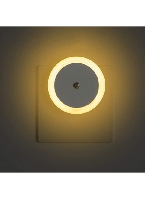 Generic LED Round Shaped Plug In Night Light Super Smart Socket Dusk To Dawn Sensor Lights