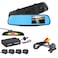 Generic 4 Sensors Assistance Car LCD Screen DVR Rear View Mirror Monitor With Reversing Camera