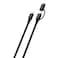 Cellairis 2-In-1 USB Type-C To Lightning Port Data Sync Charging Cable Black