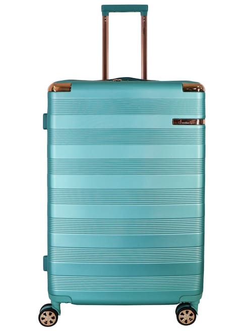 Senator Brand Hardside Large Check-in Size 72 Centimeter (28 Inch) 4 Wheel Spinner Luggage Trolley in Green Color A5125-28_GRN