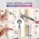 Coralblue Handheld Shower Head Set-This Shower head has 2 Shower filter 1 handle and 1 head water filter to purify harmful Chemicals and Pollutants -  2m long Shower hose Stainless Steel