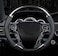 Carbon Fiber Leather Car Steering Wheel Cover, Universal 38cm 15 inches,Non-Slip Rubber,Breathable,wear-resistan (All Black)