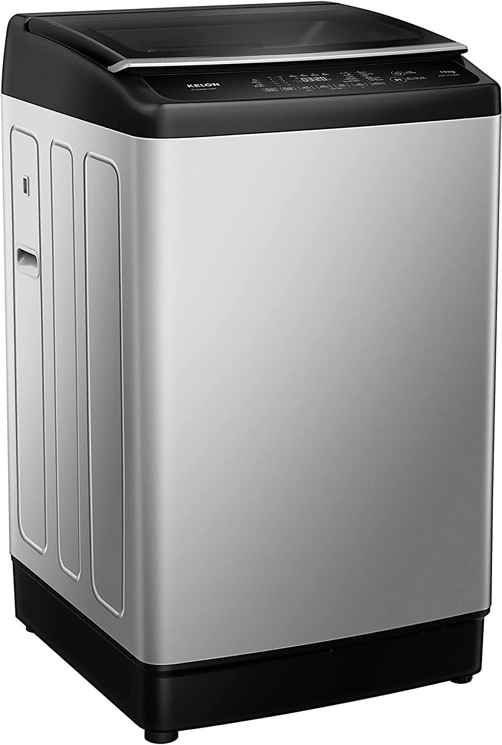 Kelon Freestanding 13KG Top Load Washing Machine, Bubble Clean, Powerful Waterfall, Smart Fuzzy, Memory Function, Silver, KWTJA1302S