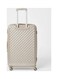 Partner 4-Piece Textured Checkered Luggage Trolley Set, Champagne