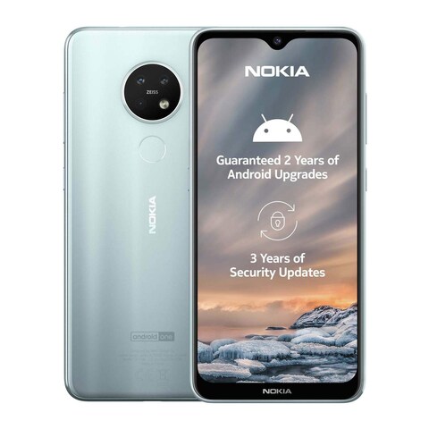 Nokia 7.2 - 6.3-inch 128GB/6GB Dual SIM 4G Mobile Phone - Ice