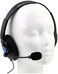 سماعة راس سلكية للدردشة والالعاب لجهاز سوني بلاي ستيشن 4، لون اسود