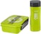 Flamingo Lunch Box With Bottle Set, Green/Black, FL5404PLB