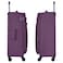 Eminent Unisex Soft Travel Bag Medium Luggage Trolley Polyester Lightweight Expandable 4 Double Spinner Wheeled Suitcase with 3 Digit TSA lock E788 Purple