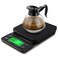 5kg/0.5g Coffee Drip Scale Accurate Electric Kitchen Scale with Large Clear LCD Display Coffee Scale with Timer and Tare Function