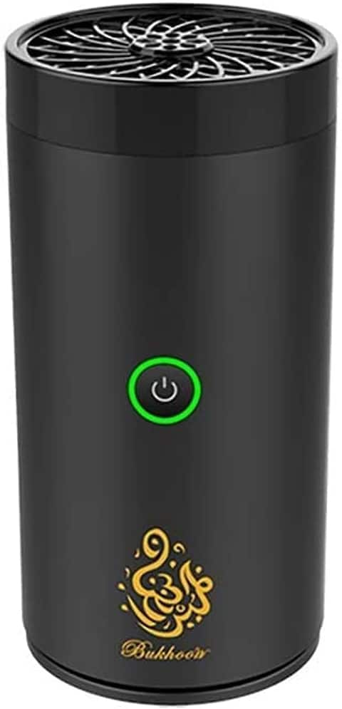 Generic Car Bukhoor USB Type-C Power Bakhoor Rechargeable Electric Mini Portable Incense Burner Black