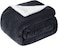 Fabienne Sherpa Blanket Single Size Dark Grey 160x220cm Twin Plush Throw Blanket Reversible Flannel Fleece Lamb Blanket Warm and Plush Travel Blanket