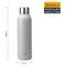 Nessan Double Wall Stainless Steel Vacuum Bottle Beige 600ml
