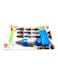 Generic 12-Piece Cake Decor Piping Icing Nozzle Set Blue/Silver