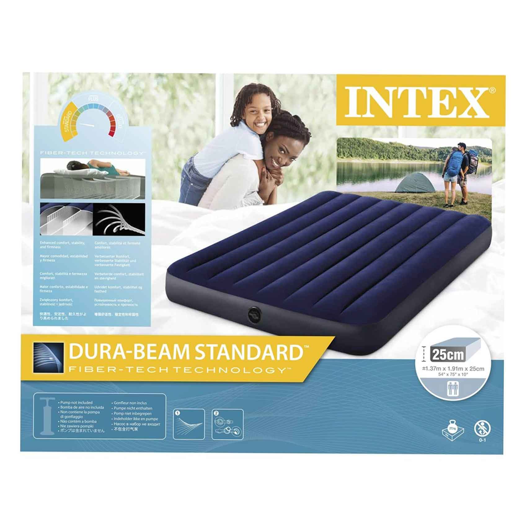 Dream Lux Intex Queen Pillow Top Air Mattress Pillow Top Dura